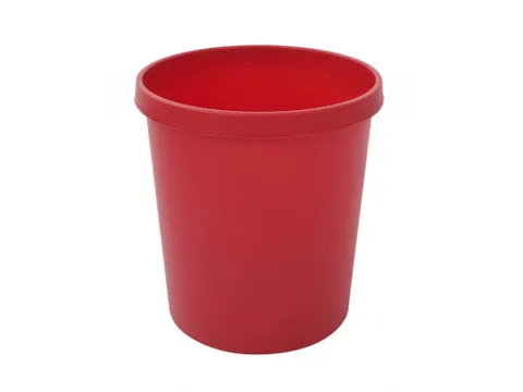 Ronde Papierbak 18 Liter Rood