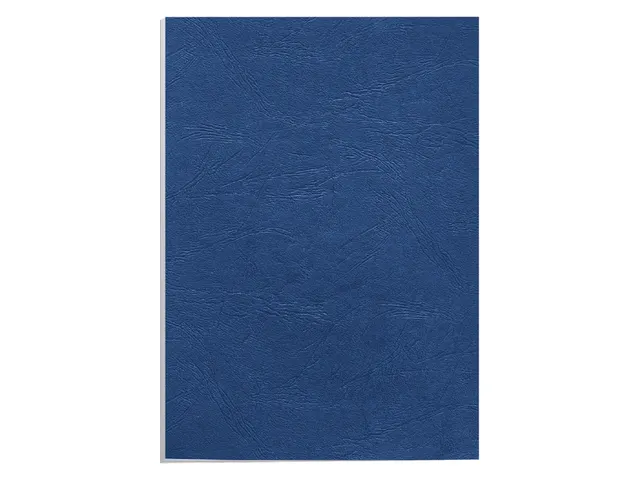 Voorblad Fellowes A4 lederlook royal blauw 100stuks