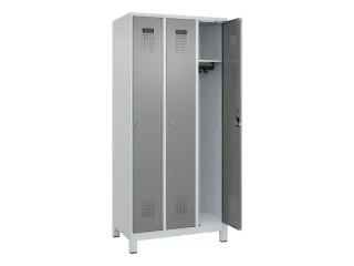 locker,HxBxD 1950x900x500mm,3vak,vak B 300mm,cil.-slot,voeten - 2