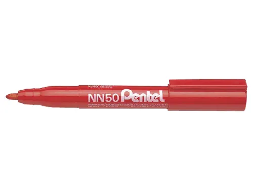 Viltstift Pentel NN50 rond rood 1.5-3mm