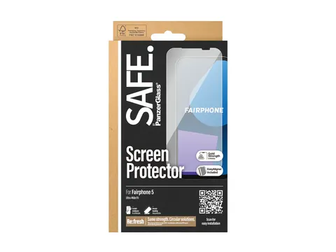 PanzerGlass SAFE. by Screen Protector Fairphone 5 | Ultra-Wide Fit