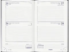 Agenda 2027 Brepols Saturnus Lima 2 jours/1 page noir