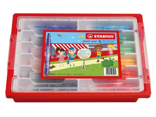 Viltstift STABILO power Max 980 XL assorti classpack à 96 stuks