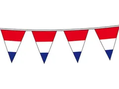 Vlaggenlijn 10 m rood-wit-blauw