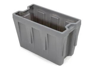 inzetbak,v. stapelbak 300l,HxBxD 440x351x667mm,PE,grijs - 2
