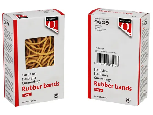 Elastiek Quantore 22 100x1,5x1mm 100gram
