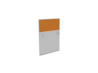 baliepaneel,v. bureau,aanbouw links,B 800mm,MP-lichtgrijs,BN3005-geel - 1
