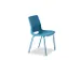 Chaise Coque Plastique 4 pieds Assise PP Bleu turquoise