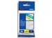 TZe tape voor P-Touch 12 mm, wit op transparant