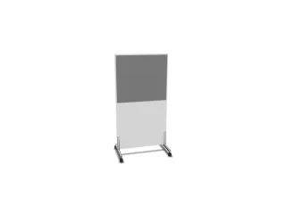 scheidingswand,HxB 1545x800mm,Bl-wit,BN8078-grijs - 2