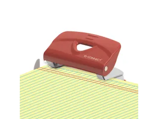 Q-CONNECT Light Duty perforator Metaal 2-gaats 10 vel Rood - 2