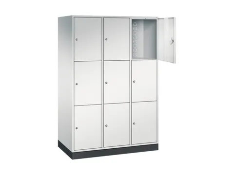 grootvolume-lockersysteem,RAL 7035,HxBxD 1950x1220x600mm,3x3vakken