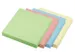 Sticky notes UPM recycled 75x75mm pastel assorti blok 100 vel, doos 4x