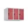 opzetkast,v. locker,3vak.,vak B 250mm,HxBxD 500x750x500mm,vleugeldeur