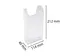 Wandfolderhouder A6 verticaal transparant