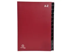 Sorteermap Ordonator A-Z 24vak rood