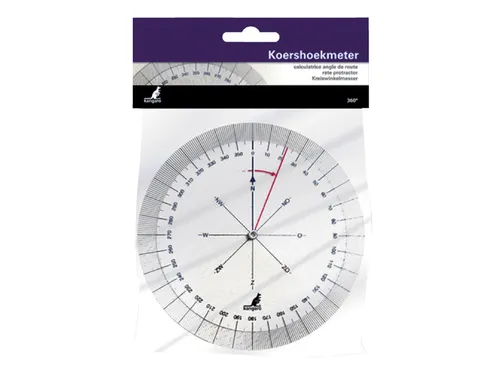Koershoekmeter Kangaro kunststof 126mm transparant
