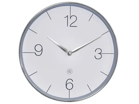 Wandklok nXt Finesse 30,5 cm zilver