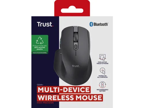 Muis Trust OZAA+ MULTI-CONNECT draadloos 24820
