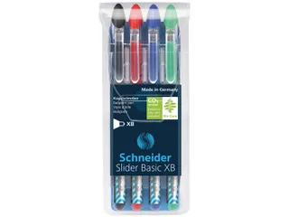 Slider Basic Xb Balpen Etui Assorti kleuren 4 stuks - 1