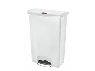 Pedaalemmer Slim Jim Step On Front Kunststof 90 Liter Wit - 1