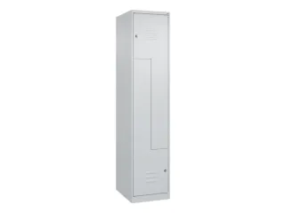 Z-garderobekast,HxBxD 1850x400x500mm,vak B 200/400mm,cil.-slot - 1