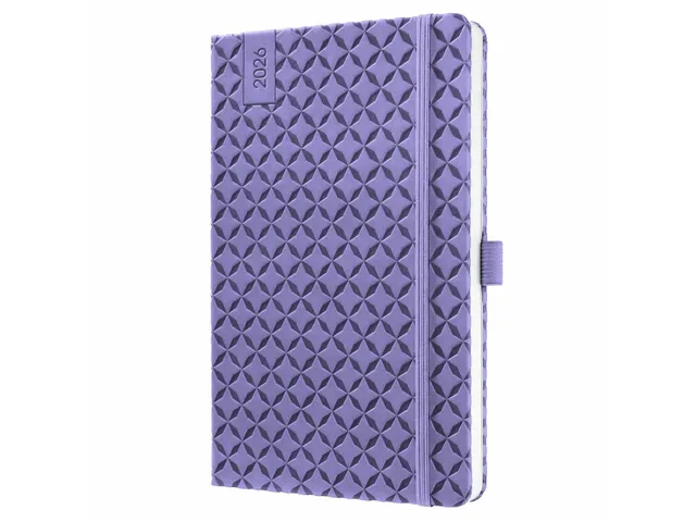 Weekagenda Flair A5 2026 (NL/FR/EN/DU) Dark Purple Hardcover