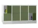 armoire multicases,HxlxP 855x1600x500mm,RAL7035,face avant RAL6011