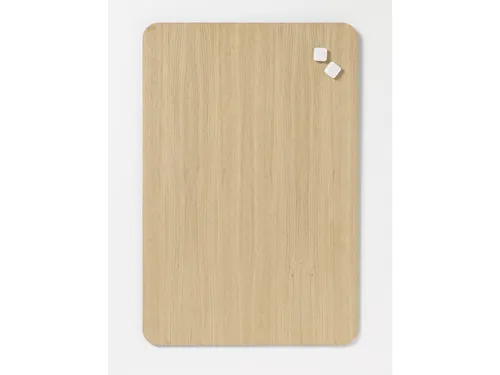 Glasmagneetbord Naga 40x60cm eiken afgeronde hoeken