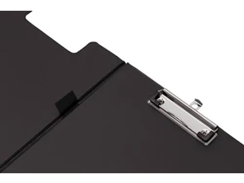 Klemmap Opvouwbaar PVC A4 Zwart