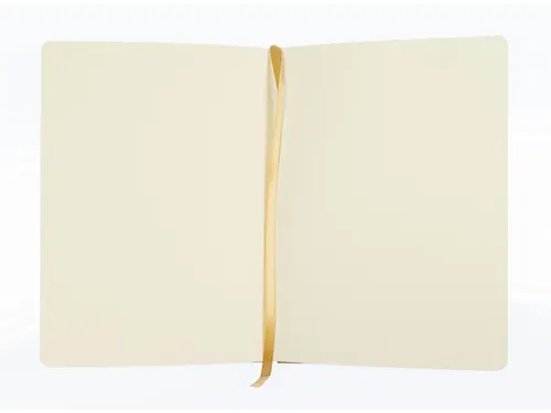 Schetsboek Kangaro A5 okergeel PU HC 80 blad 140gr roomwit met elastie