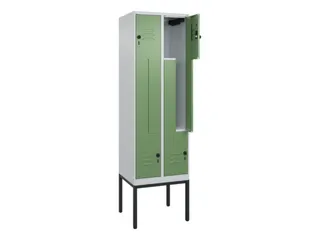 Z-garderobekast,HxBxD 2120x600x500mm,vak B 150/300mm,draaigrendel - 2