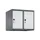 opzetkast,v. locker,2vak.,vak B 300mm,HxBxD 500x600x500mm,vleugeldeur