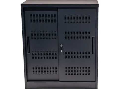 Euroseats Schuifdeurkast 105x90x40cm Zwart