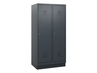 schoollocker,HxBxD 1630x800x500mm,2vak,vak B 400mm,cil.-slot,sokkel - 2