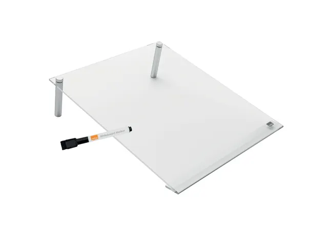 Notitiebord Nobo transparant acryl schuin A4