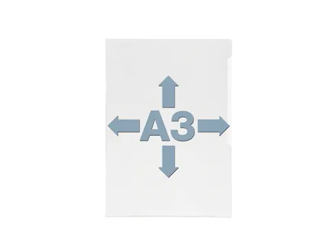 L-map A3 Kristalhelder Transparant 0.03mm