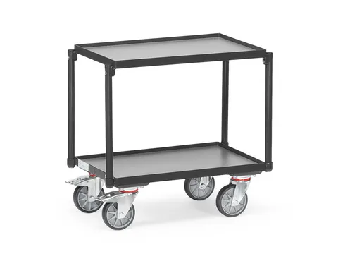 Rolplateau Met 2 Etages 13540/7016 Antraciet 250kg Laadvlak 605x405mm