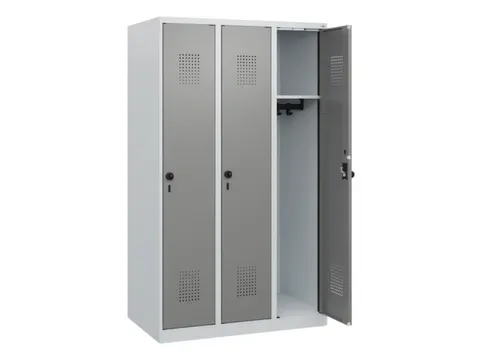 schoollocker,HxBxD 1530x900x500mm,3vak,vak B 300mm,draaigrendel