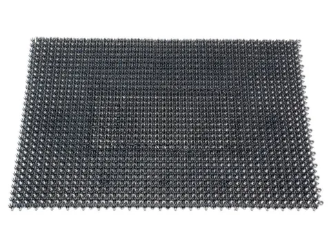 Schoonloopmat Grof Vuil Ldpe 57x86 Lichtgrijs