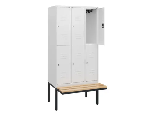 Dubbeldekse dekenkist,HxBxD 1950x900x815mm,3x2vak.,vak B 300mm