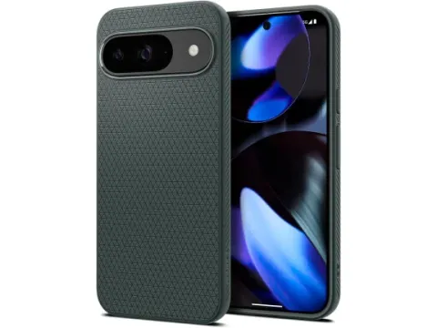 Spigen Case ACS07683 Google Pixel 9 (Pro) Liquid Air Abyss Green