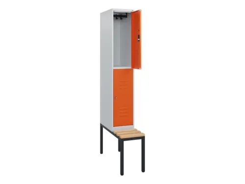 Dubbeldekse dekenkist,HxBxD 1950x300x815mm,1x2vak.,vak B 300mm