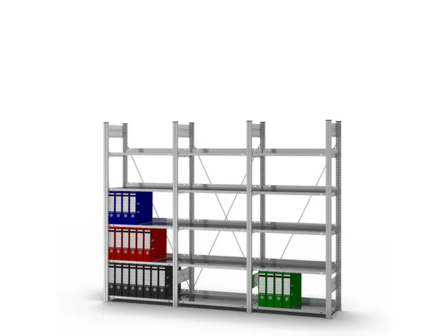 Rayonnage sans boulons élément suivant HxlxP 1750x760x335mm 5tablett