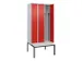 locker voor scheiding van kleding,HxBxD 2120x900x815mm,3vak