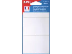 Witte Etiketten In Etui Ft 38x50mm (bxh), 28 Stuks, 4 Per Blad
