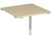 koppelelement voor bureau,90 °,HxBxD 680-820x800x800mm,blad esdoorn