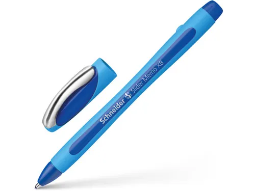 Balpen Schneider Slider Memo Blauw Extra Breed