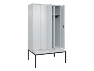 locker voor scheiding van kleding,HxBxD 2120x1200x815mm,4vak - 2