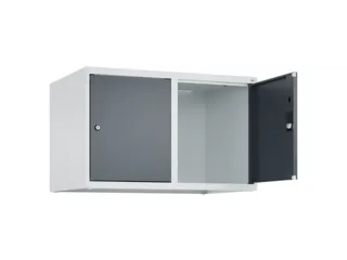 opzetkast,v. locker,2vak.,vak B 400mm,HxBxD 500x800x500mm,vleugeldeur - 2